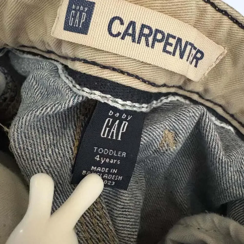 Baby Gap Carpenter Jeans Y2K Utility Denim Size 4T